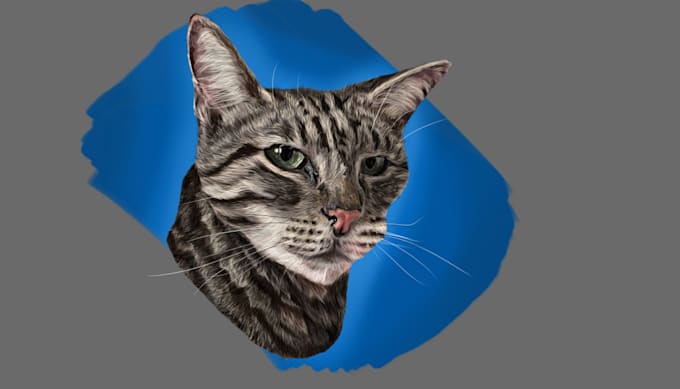 paint a digital pet portrait