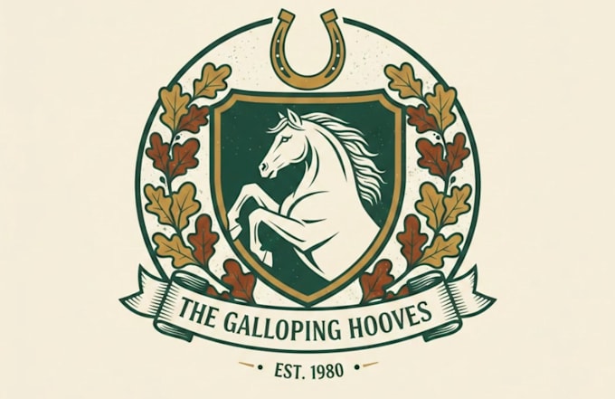 design  creative equestrian club logo or personal brands