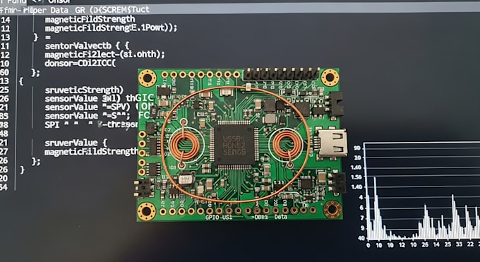 reverse engineer and design contactless magnetic sensor pcb and firmware