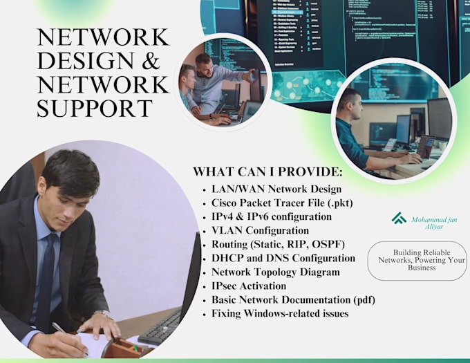 complete network design in packet tracer with full configuration support