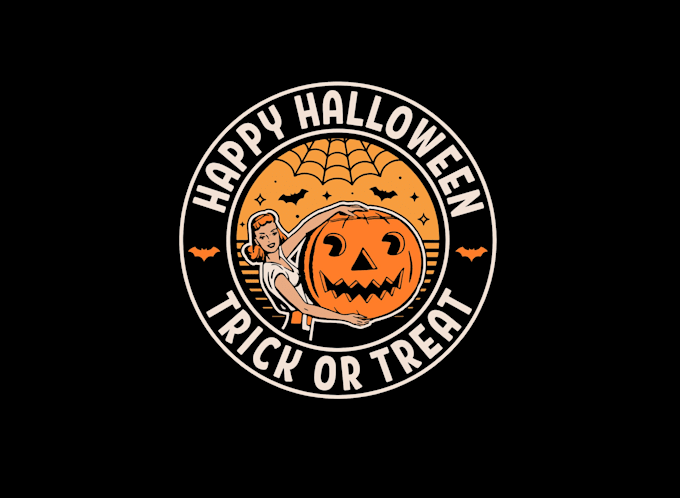 create creative and good looking spooky logo design