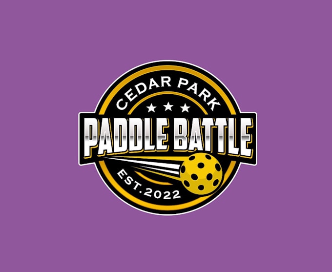 create graceful and fantastic pickleball logo design