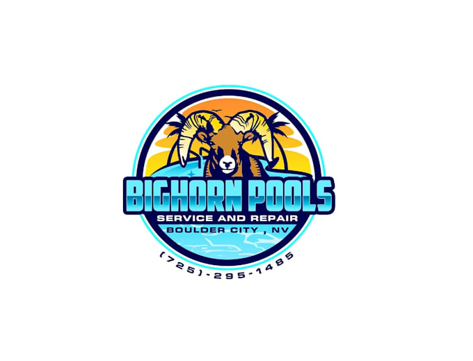 create awesome and gorgeous pool service logo design