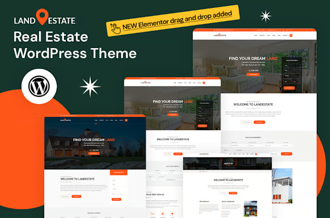 design a professional real estate website for realtors and agencies