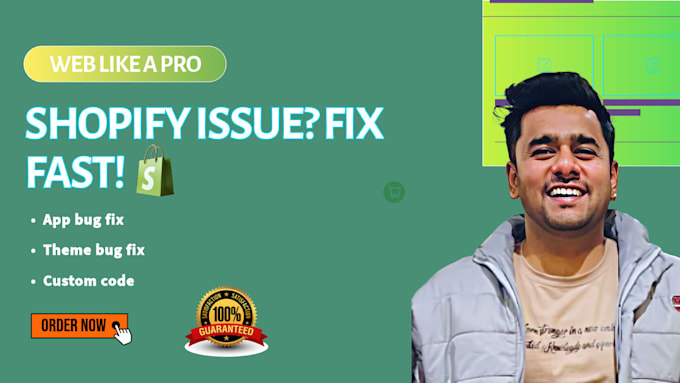 fix shopify issues, cart, checkout, theme and app errors