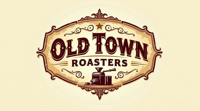 design outstanding old town roasters logo with creative concept