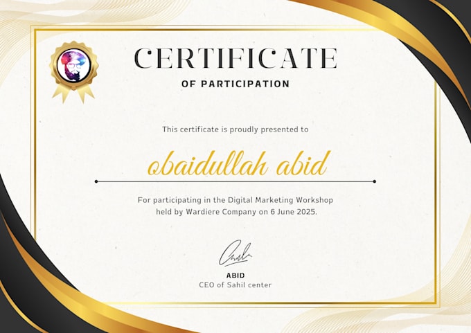 make a professional certificate  and cover page design