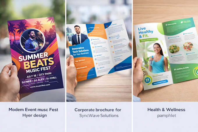 design luxury and eye catching flyer, brochure and pamphlet