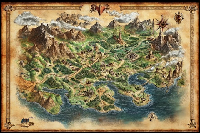 draw a fantasy map