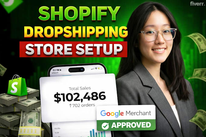 build a gmc compliant shopify dropshipping store