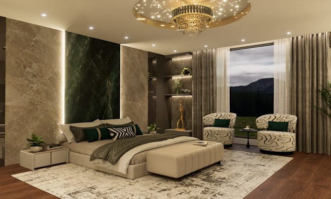 do 3d interior design, exterior design, 3d rendering and walkthrough