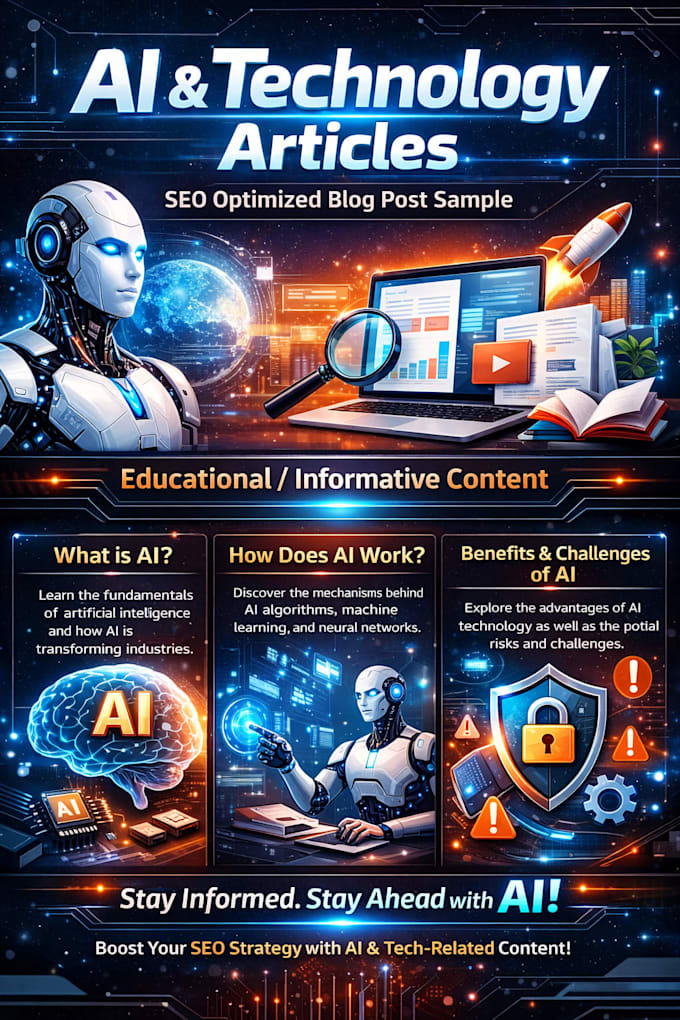 write SEO optimized ai and technology blog articles