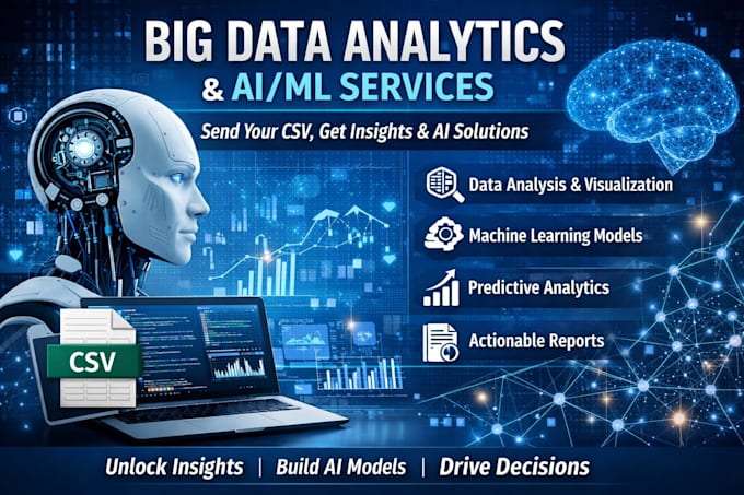 deliver big data analytics and aiml insights from your CSV datasets
