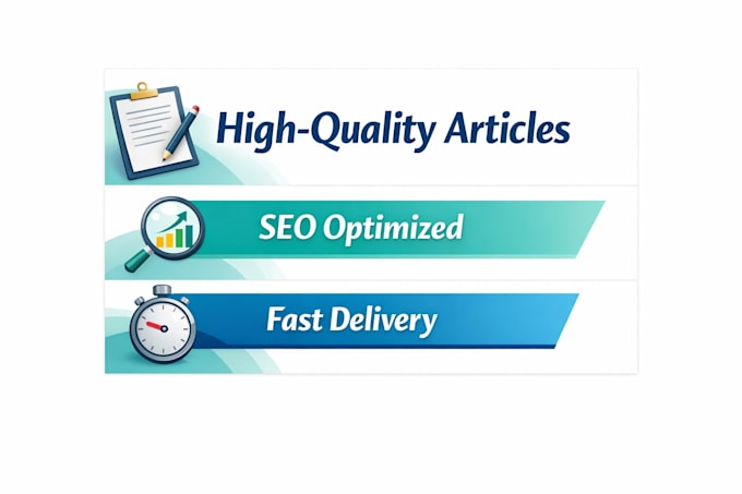 write engaging SEO optimized blog posts and articles