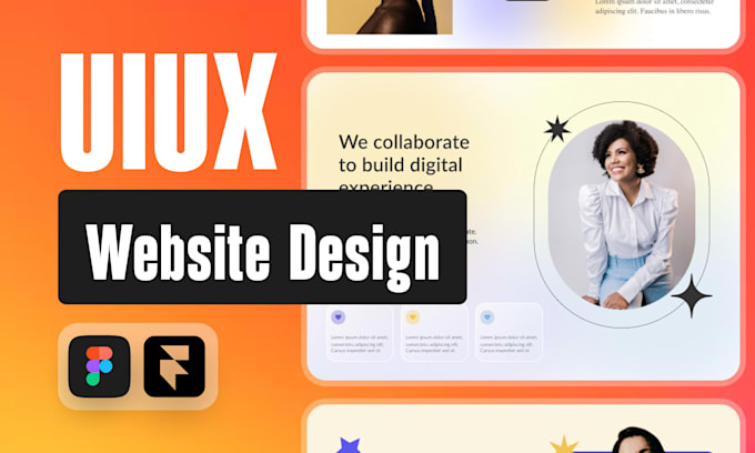do ui ux design, website ui ux design, or landing page in figma