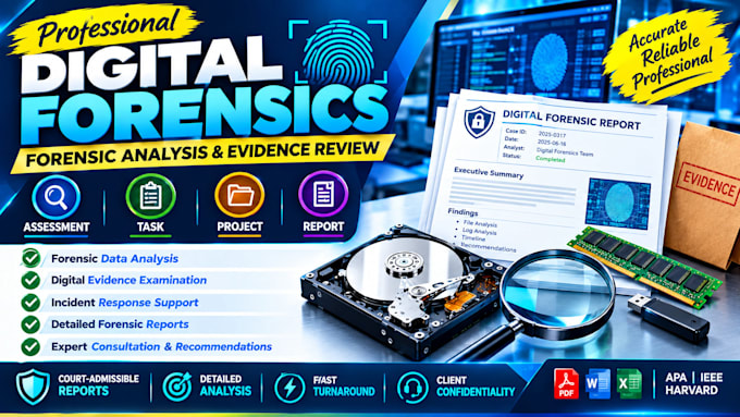 do digital forensics, computer forensics task, assessment, lab, and projects