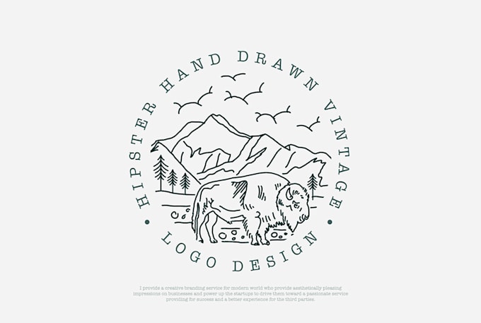 create a hand drawn logo design