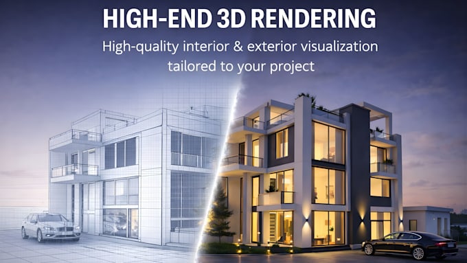 Create photorealistic 3d exterior and interior renderings by Hmodesignn ...