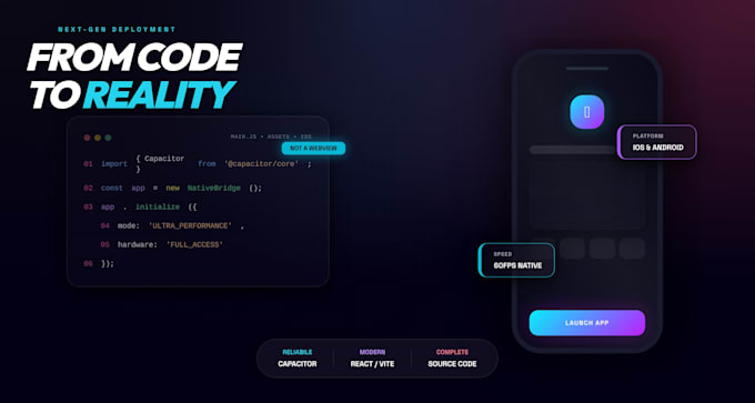convert your website into a premium native android and ios app using capacitor