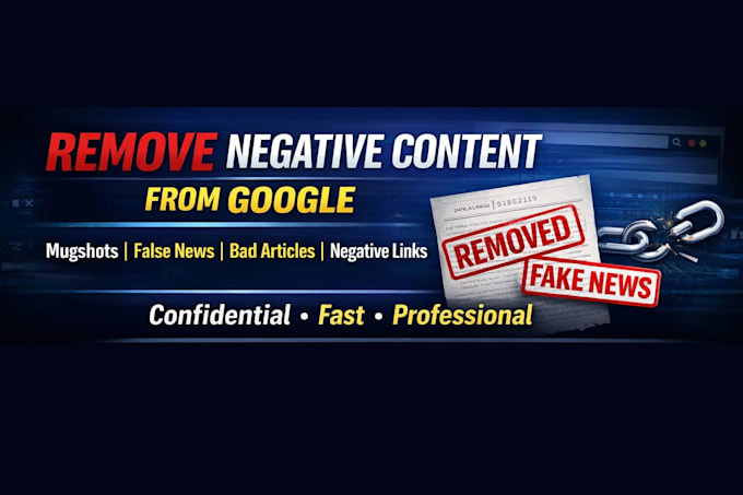 remove mugshots erase articles delete negative links false news on google