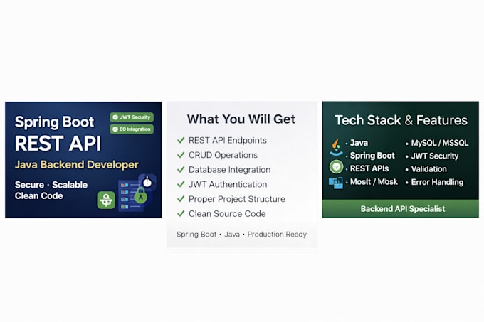 build spring boot rest API backend