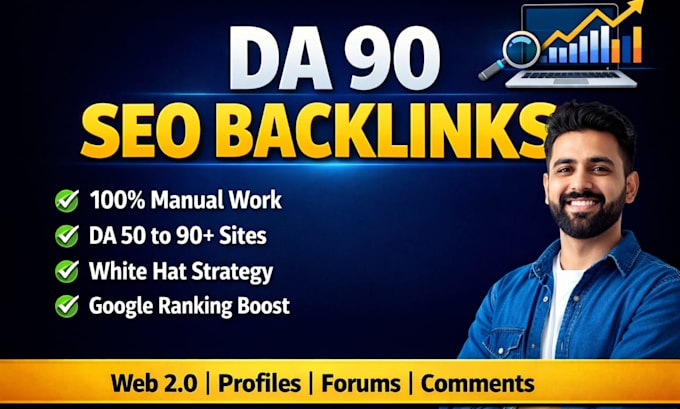 build high da manual SEO backlinks for top google ranking