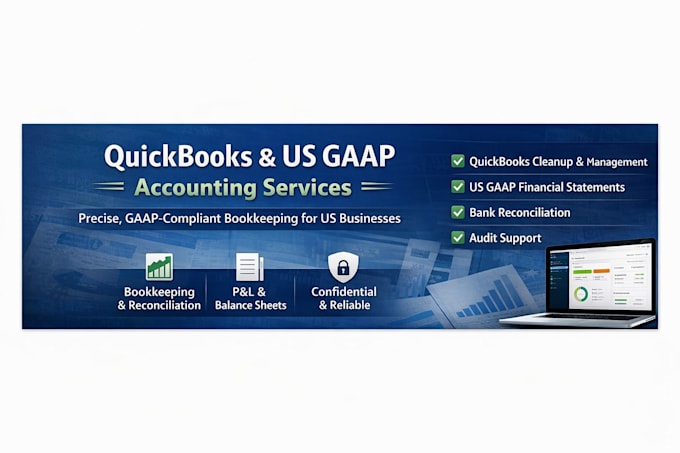 do quickbooks bookkeeping, cleanup, reconciliation and US gaap financial