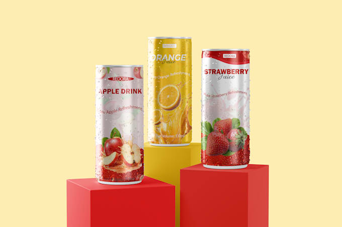 make premium label design for packaging, cans and chips bags