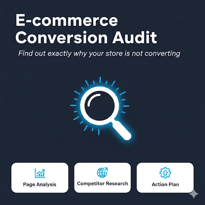 audit your ecommerce store and show you why it is not converting