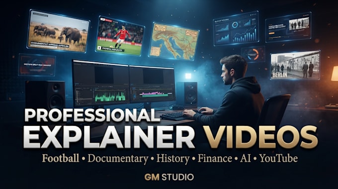 edit any explainers,more, videos for your youtube channel