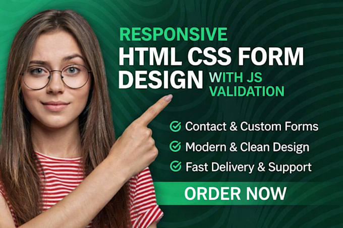 create a stunning custom web form with HTML CSS and js