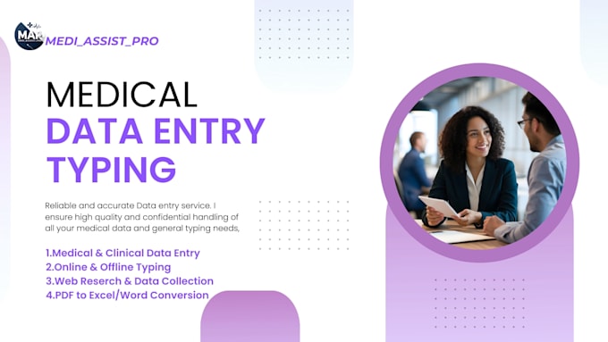 do professional medical data entry and typing works