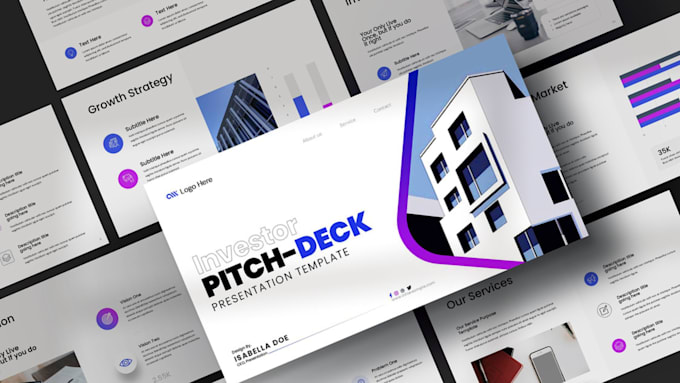 redesign revamp polish powerpoint presentation and redesign investor pitch deck