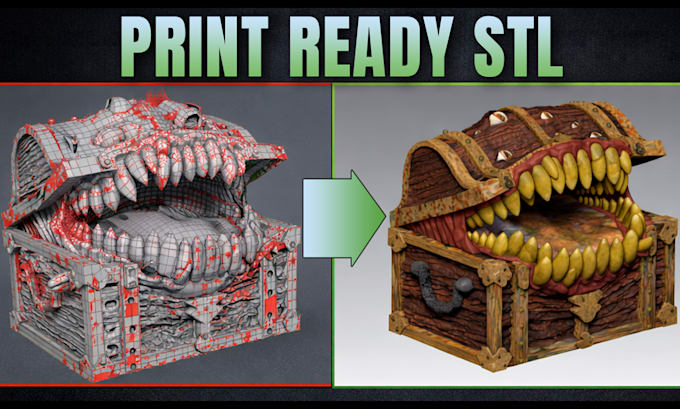 fix, repair and optimize ai 3d models for 3d printing
