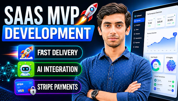 build saas mvp, ai web app and custom website development