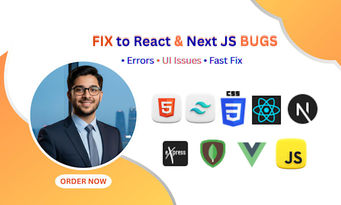 fix react and next js bugs, errors and issues professionally