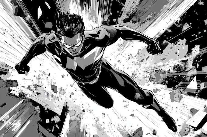 draw superhero comic book,superhero and comic book