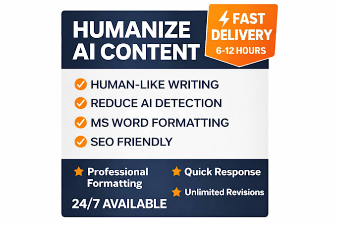 humanize ai content into natural undetectable human writing