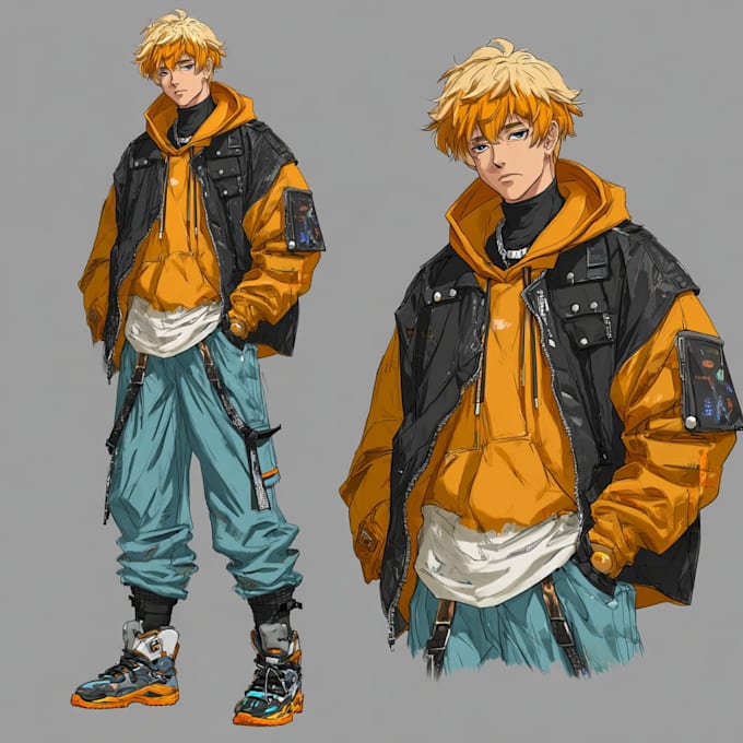 draw anime style character reference
