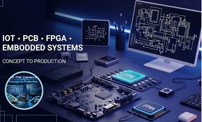 develop professional iot, pcb, fpga, embedded hardware solutions to production