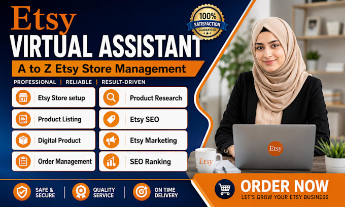 manage and optimize your etsy store as a dedicated virtual assistant