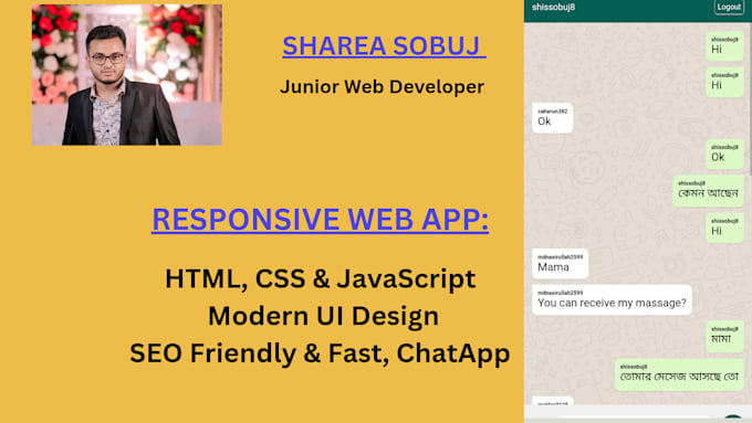 build a responsive web application using HTML CSS javascript