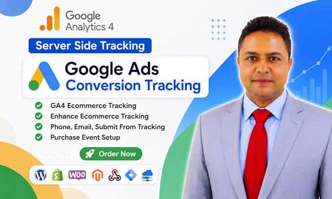 setup ga4 ecommerce tracking and google ads conversion tracking via GTM