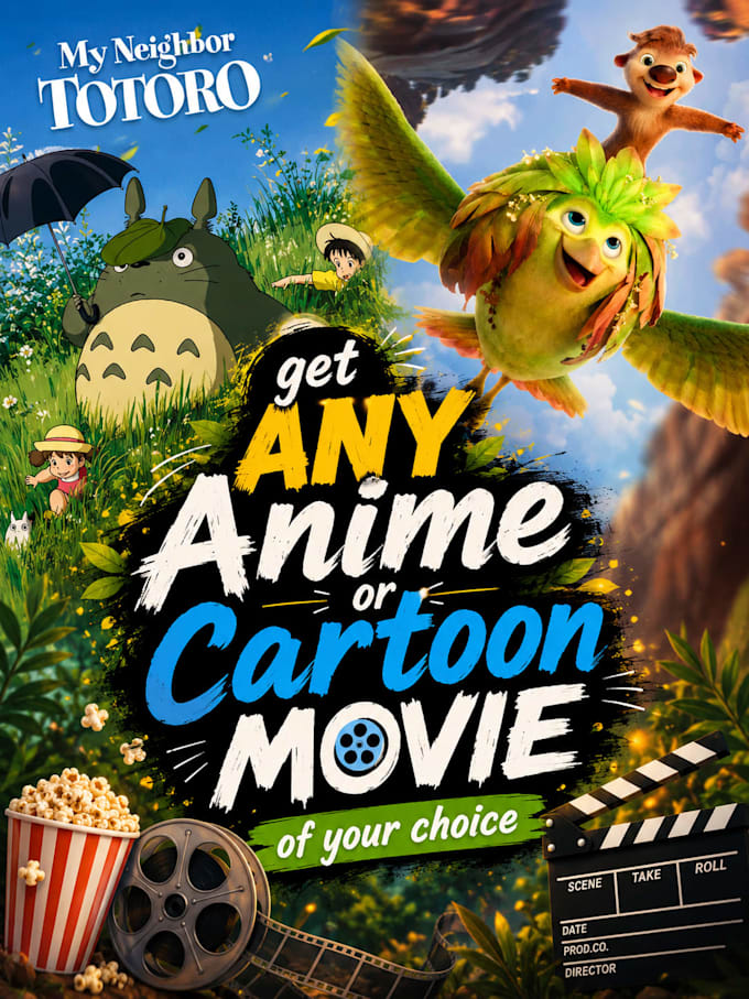 get anime or cartoon movie of your choice