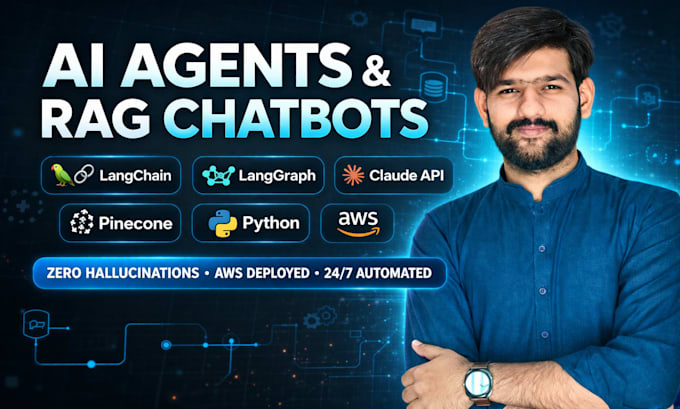 build custom ai agents and rag chatbots using langchain, claude API, and python