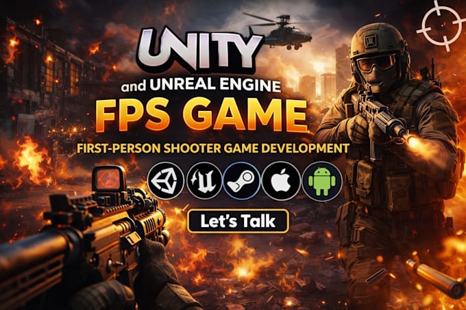 do fps multiplayer fps shooting game unity unreal engine first person shooter