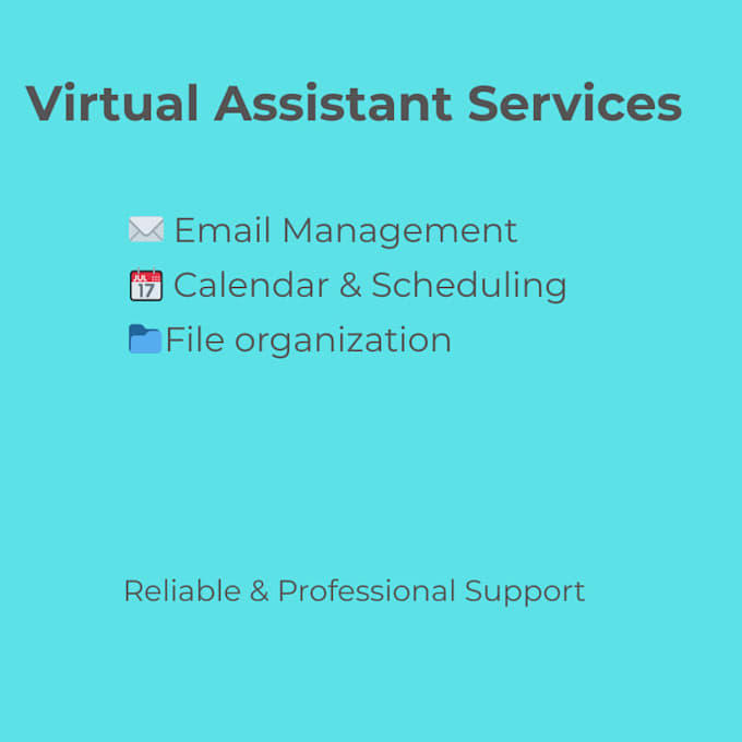 be your virtual assistant for admin, email, and scheduling