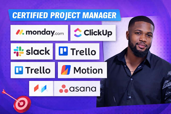 setup workflow project management in monday, clickup, trello, slack