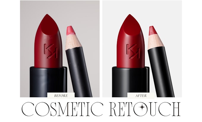 cosmetics photo retouching and editing