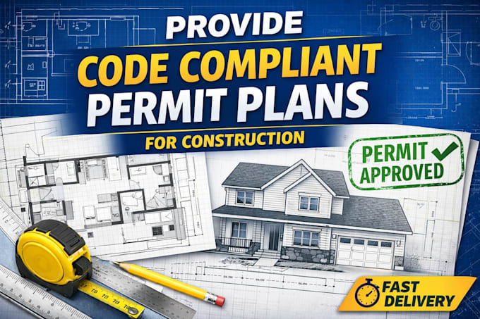 provide code compliant permit plans for construction